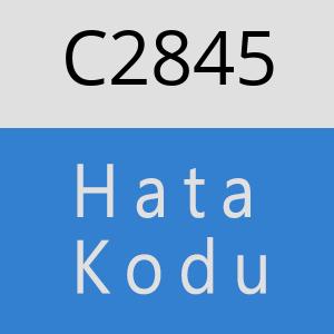 C2845 hatasi