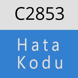 C2853 hatasi