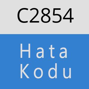 C2854 hatasi