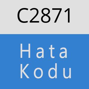 C2871 hatasi