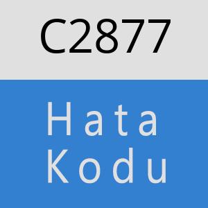 C2877 hatasi