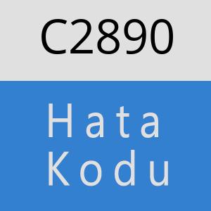 C2890 hatasi