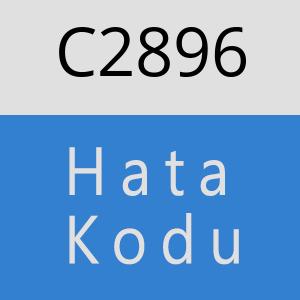 C2896 hatasi