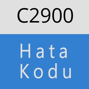 C2900 hatasi