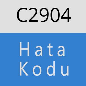 C2904 hatasi