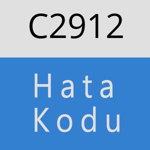 C2912 hatasi