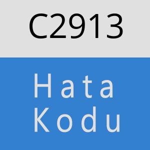 C2913 hatasi