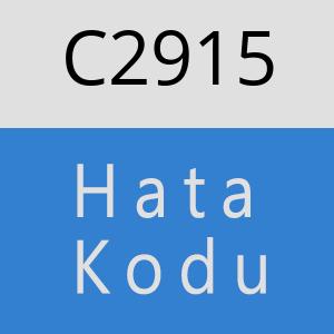 C2915 hatasi
