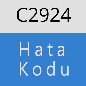 C2924 hatasi