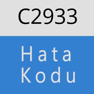 C2933 hatasi