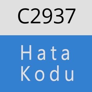 C2937 hatasi