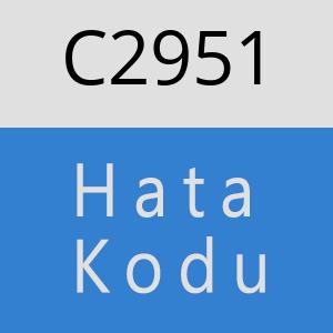 C2951 hatasi