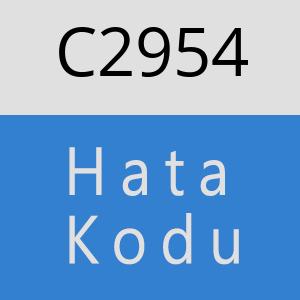 C2954 hatasi