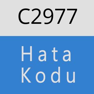 C2977 hatasi