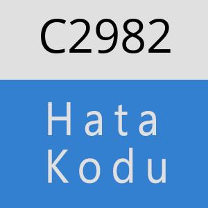 C2982 hatasi
