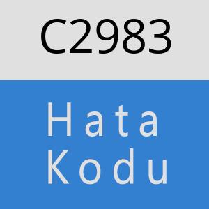 C2983 hatasi