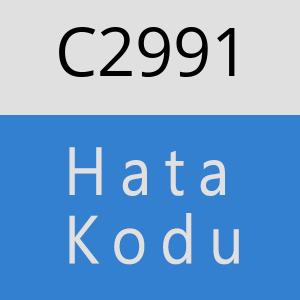 C2991 hatasi