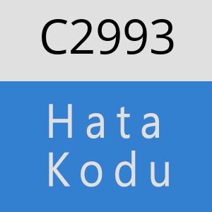 C2993 hatasi