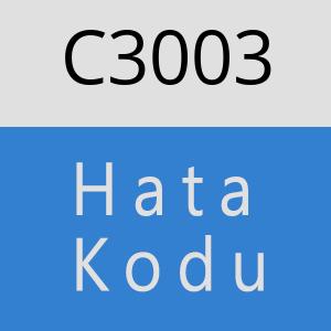C3003 hatasi