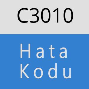 C3010 hatasi