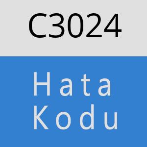 C3024 hatasi