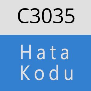 C3035 hatasi