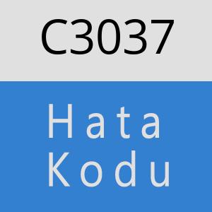 C3037 hatasi