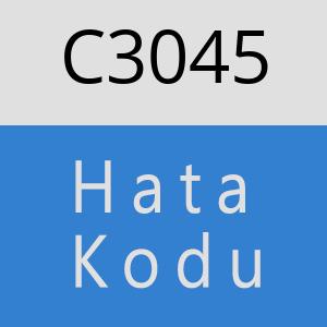 C3045 hatasi