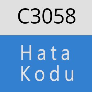 C3058 hatasi
