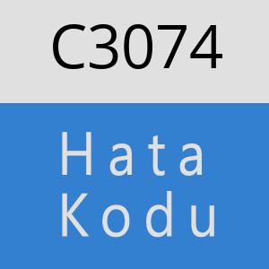 C3074 hatasi