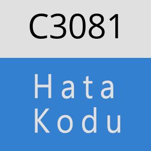 C3081 hatasi