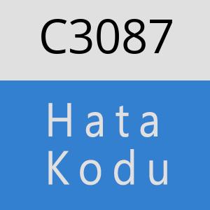 C3087 hatasi