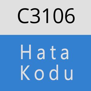 C3106 hatasi