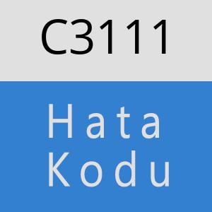 C3111 hatasi