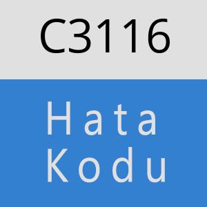 C3116 hatasi