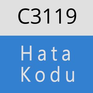 C3119 hatasi