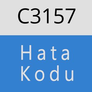 C3157 hatasi