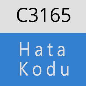 C3165 hatasi