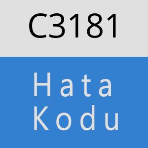 C3181 hatasi