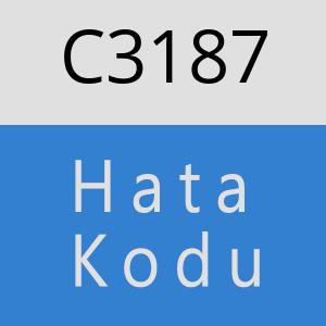 C3187 hatasi