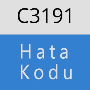 C3191 hatasi