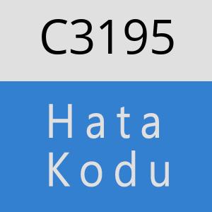 C3195 hatasi