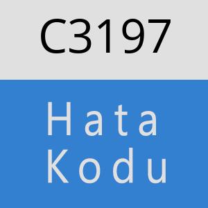 C3197 hatasi