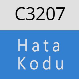 C3207 hatasi