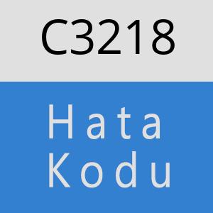 C3218 hatasi