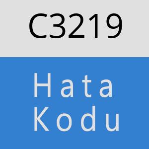 C3219 hatasi