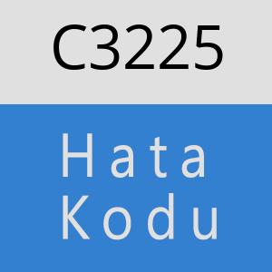 C3225 hatasi