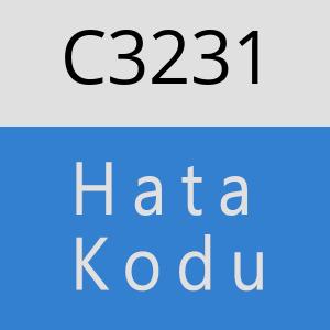C3231 hatasi