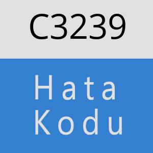 C3239 hatasi