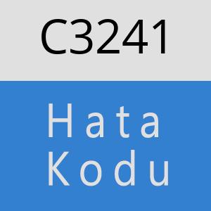 C3241 hatasi